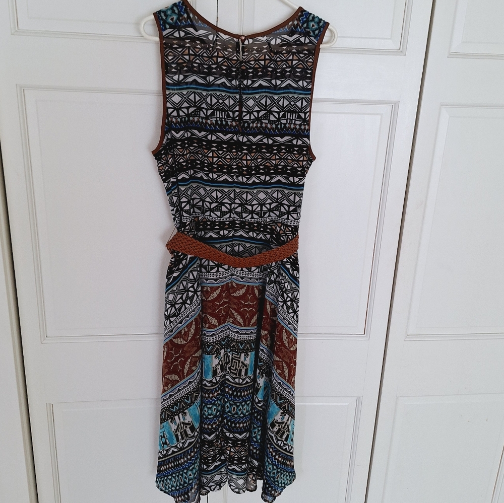 Rabbit Rabbit Rabbit Designs belted tribal print maxi dress - Picture 4 of 8